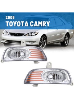 TOYOTA Toyota Camry 2005 Fog Lamp Set – Halogen Bulbs, Clear Glass Lens, Waterproof, Dustproof, Easy to Install  - Image 1