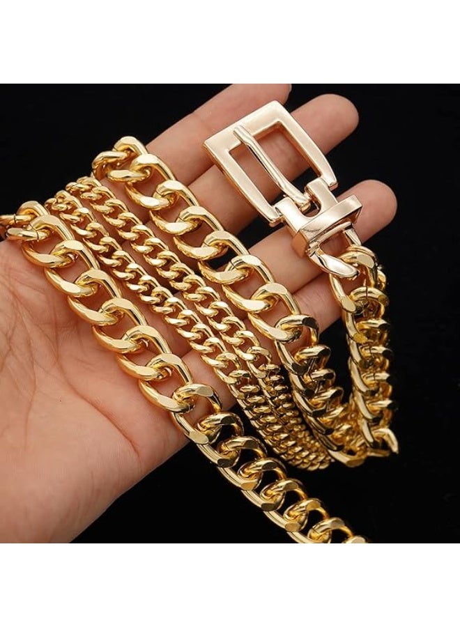 Ucanbe Fashion Multi-Layer Metal Chain Waist Accessory – Adjustable Hip-Hop Style Body Chain - Image 3