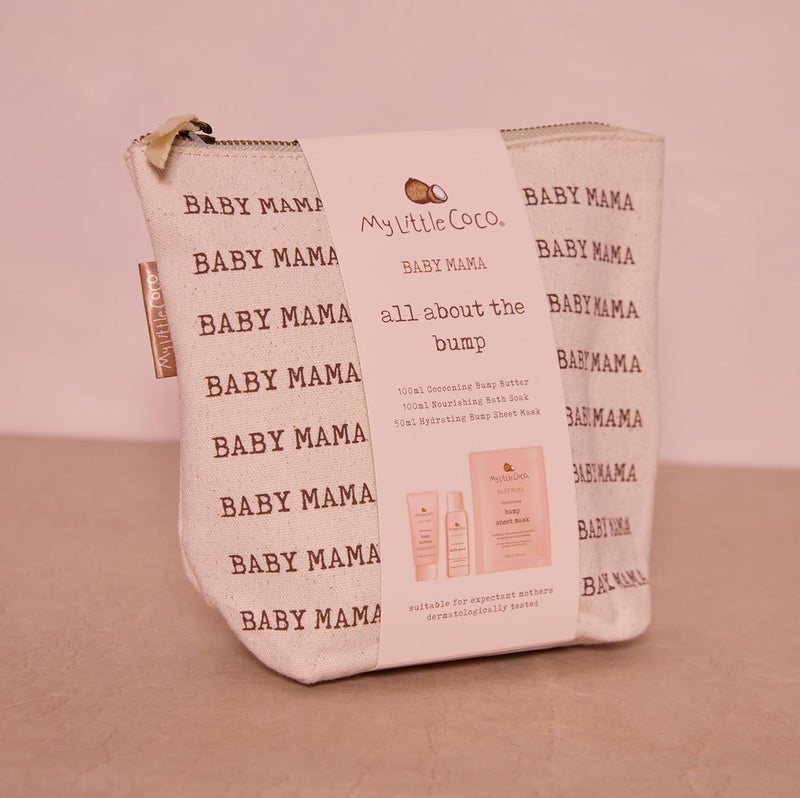 My Little Coco Baby Mama All About The Bump Gift Set – Bump Butter, Hydrating Sheet Mask & Nourishing Bath Soak Trio for Mamas-to-Be - Image 2