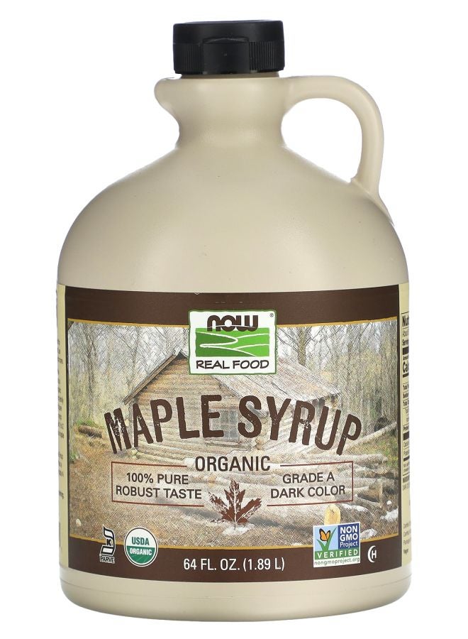 now Real Food Organic Maple Syrup 64 fl oz (1.89 L)
