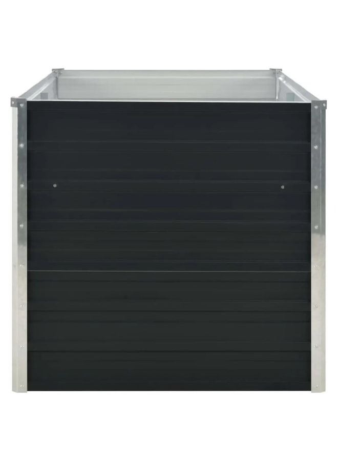 vidaxl vidaXL Raised Garden Bed Anthracite 160x80x77 cm Galvanised Steel - Image 2