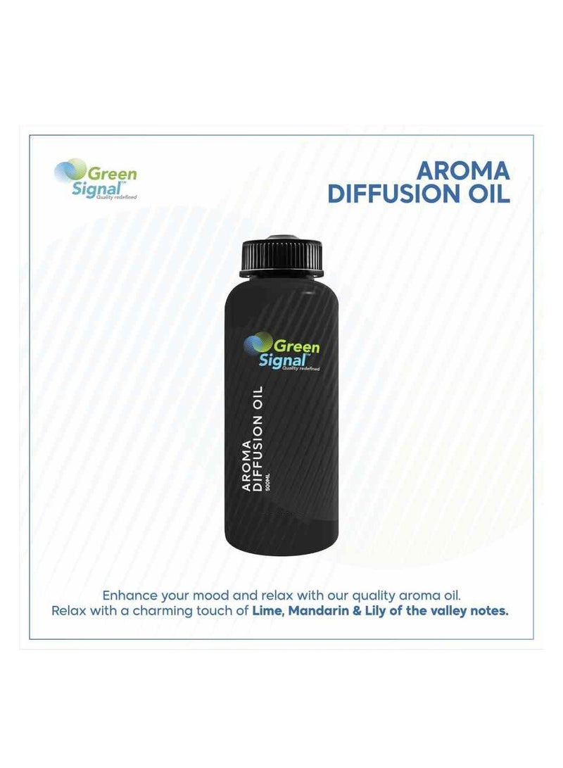 Green Signal Black Orchid Fragrance Oil 500ml – Luxurious Long-Lasting Scent for Diffusers & Humidifiers – Home & Office Use  - Image 2