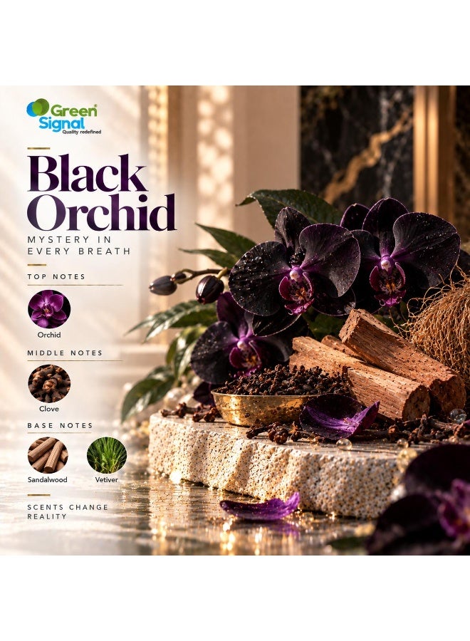 Green Signal Black Orchid Fragrance Oil 500ml – Luxurious Long-Lasting Scent for Diffusers & Humidifiers – Home & Office Use - Image 2
