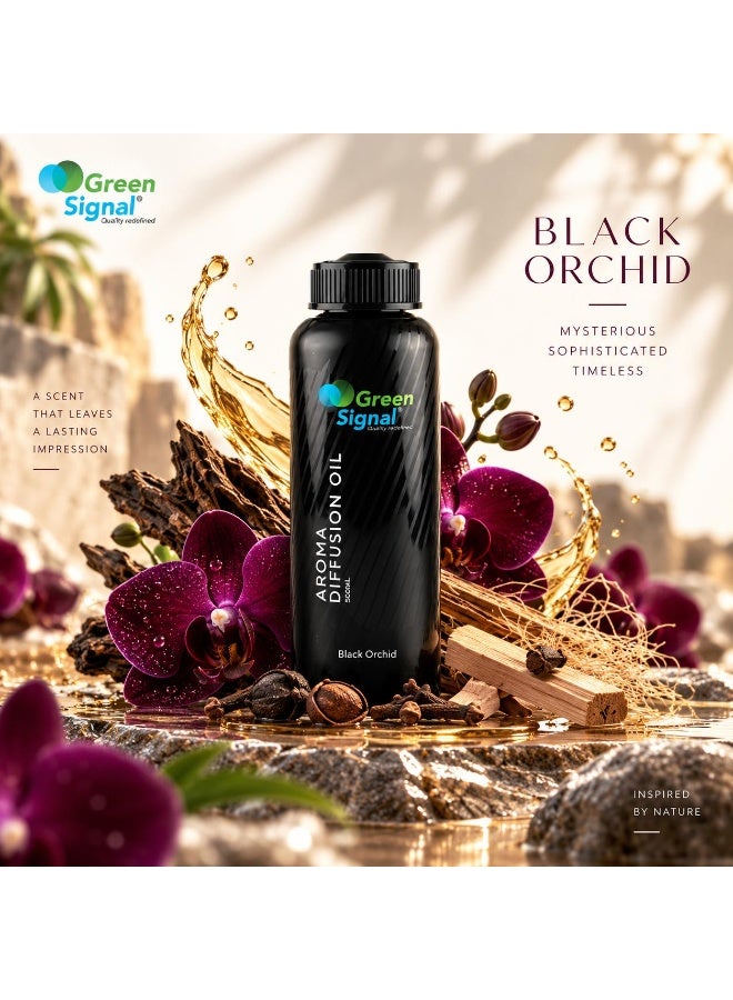 Green Signal Black Orchid Fragrance Oil 500ml – Luxurious Long-Lasting Scent for Diffusers & Humidifiers – Home & Office Use - Image 4