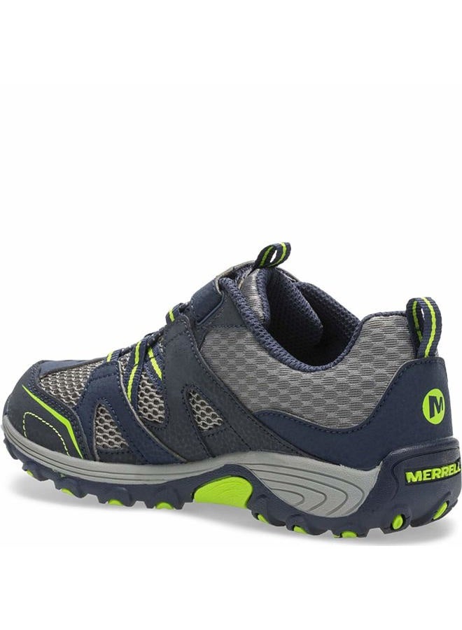 MERRELL Boy's Trail Chaser Sneaker, Navy/Green, 3 UK, Navy Green, 36 EU - Image 4