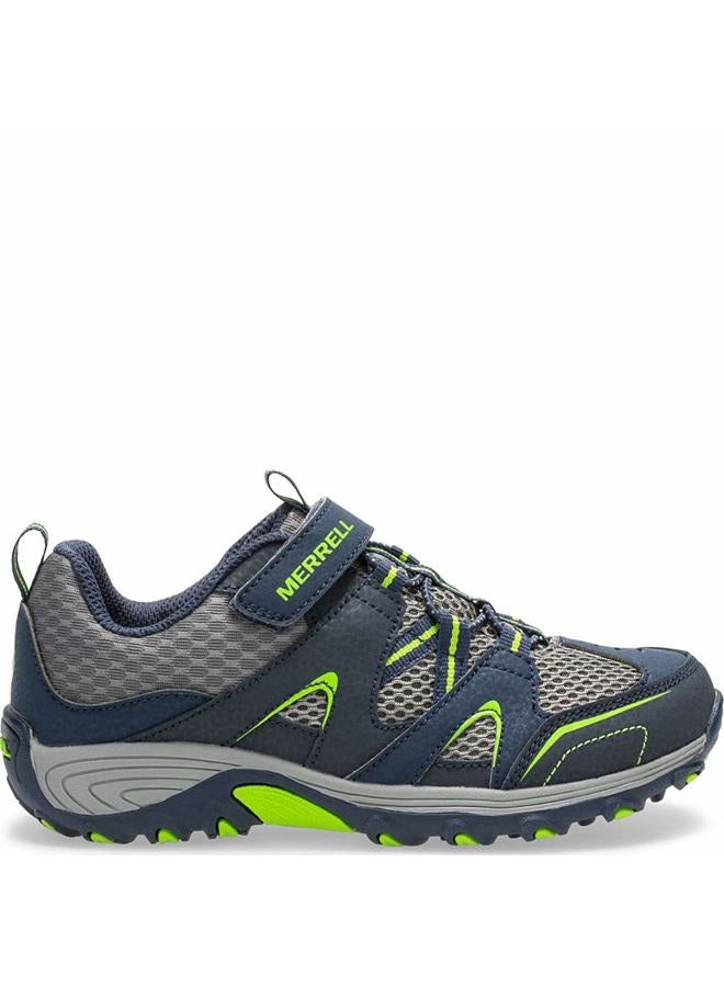 MERRELL Boy's Trail Chaser Sneaker, Navy/Green, 3 UK, Navy Green, 36 EU - Image 1