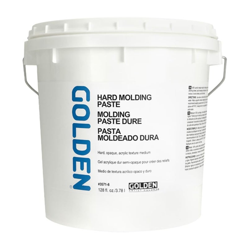 GOLDEN Hard Molding Paste, 128 fl. oz. Jar, Professional Acrylic Paste Medium, Semi-Opaque - Image 1