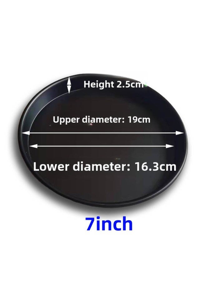 Pizza Plate Pie Bottom Baking Pan Household Oven Utensils Special 6/8/9/10 Inch Non-stick Pizza Mold Baking Tools-Color:7inch Medium (coated Version) - Image 1