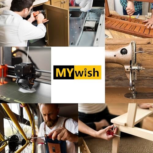 MYWISH (20Sets) 1/4-20 Bolt x 1-3/4", Button Head Socket Cap Bolts Screws, 304 1/4 20 Stainless Steel Bolts and Nuts 18-8, Allen Screws, Nuts and Bolts Assortment Kit, Fully Threaded & Hex Spanner by Mywish - Image 5