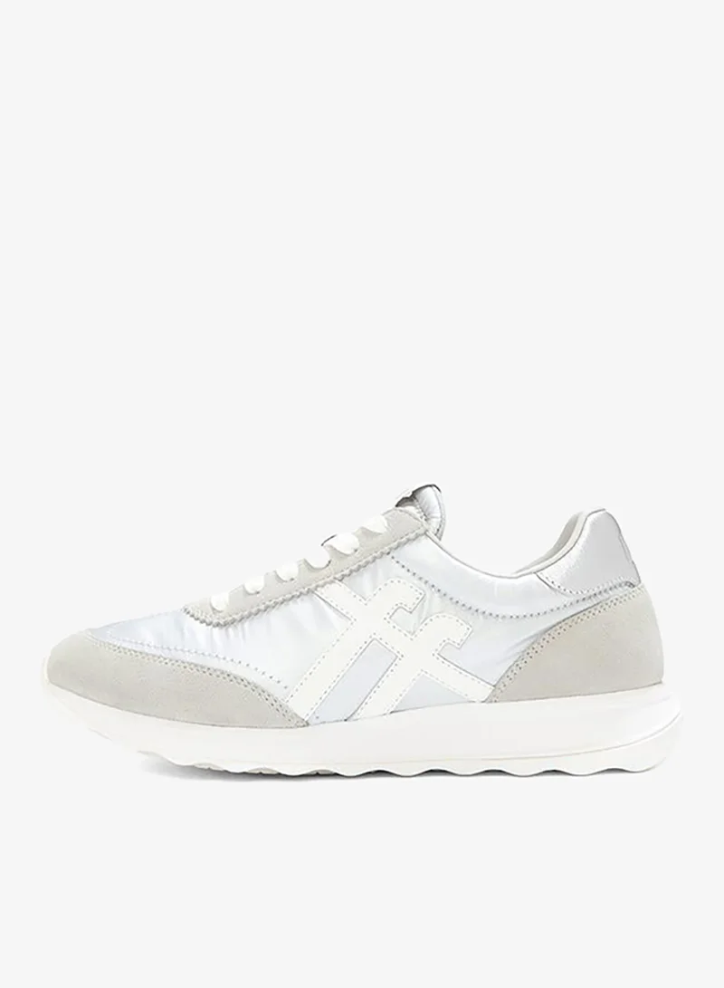 Fitflop RETRO-Q FF METALLIC-FABRIC/SUEDE SNEAKERS