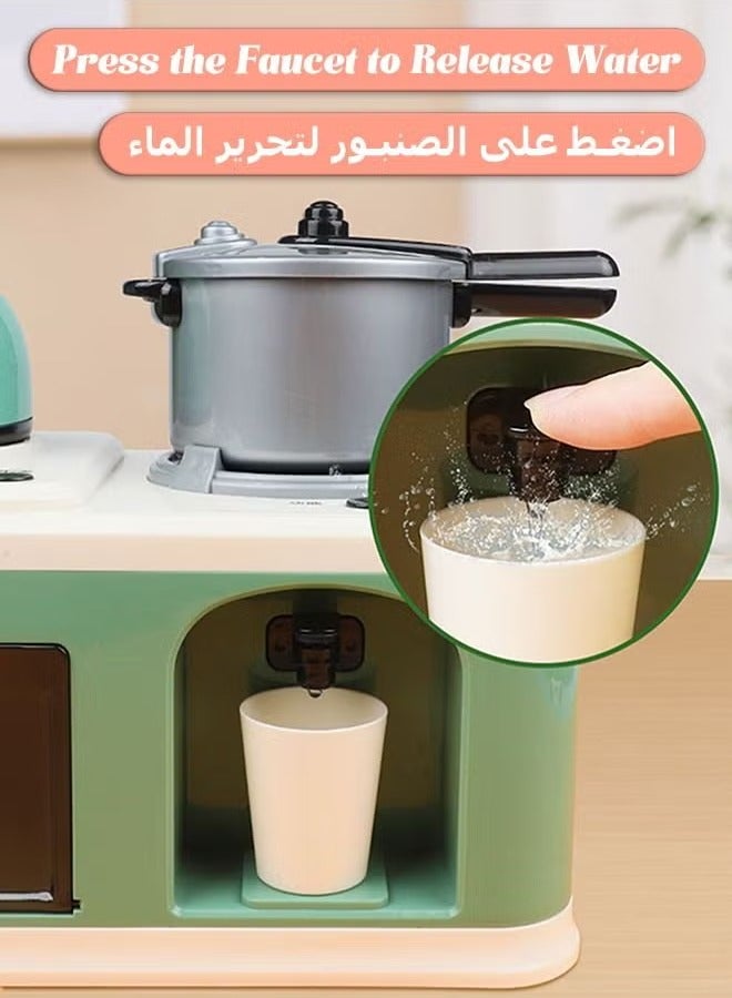 مي فازا مجموعة ألعاب الطبخ للمطبخ - بخاخ مدمج، مؤثرات صوتية، وظائف الإضاءة - لعبة بيت اللعب - أثاث صغير - لعبة أطفال - لعب تظاهري  - Image 4