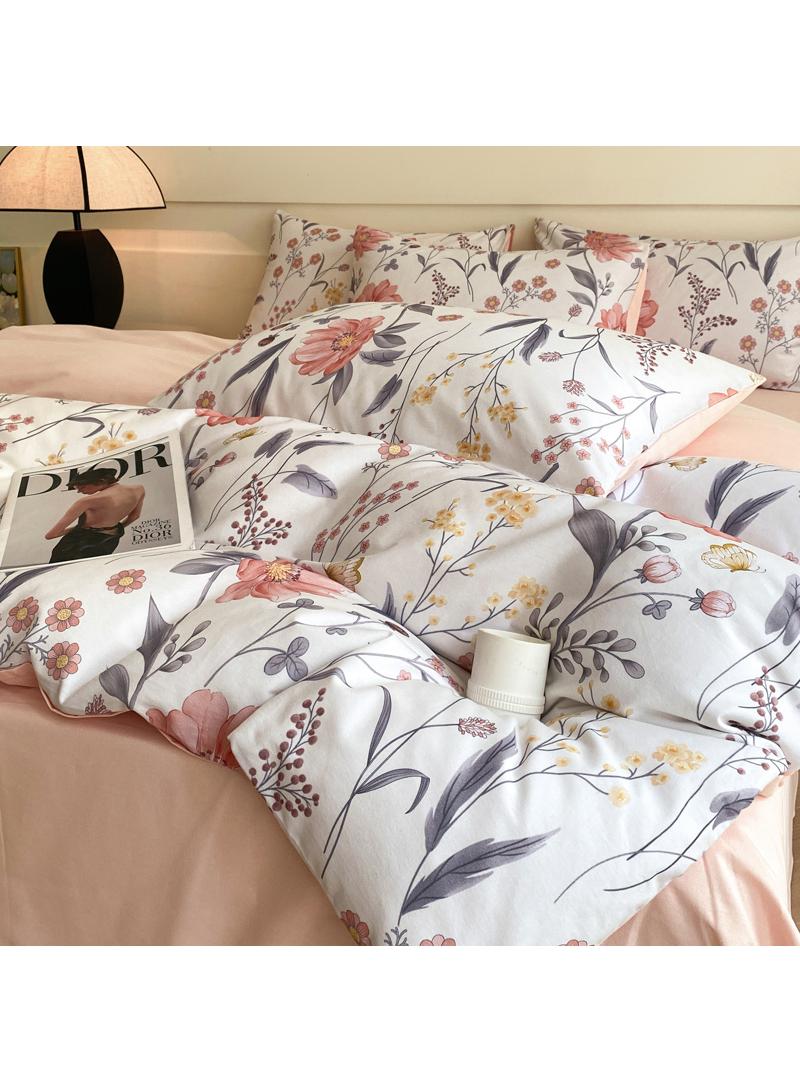 Bluejw 4 Pieces Cotton Comforter Sets Fits 1.5M /1.8M Double Size Bed Housewarming gift Birthday Gift - Image 2