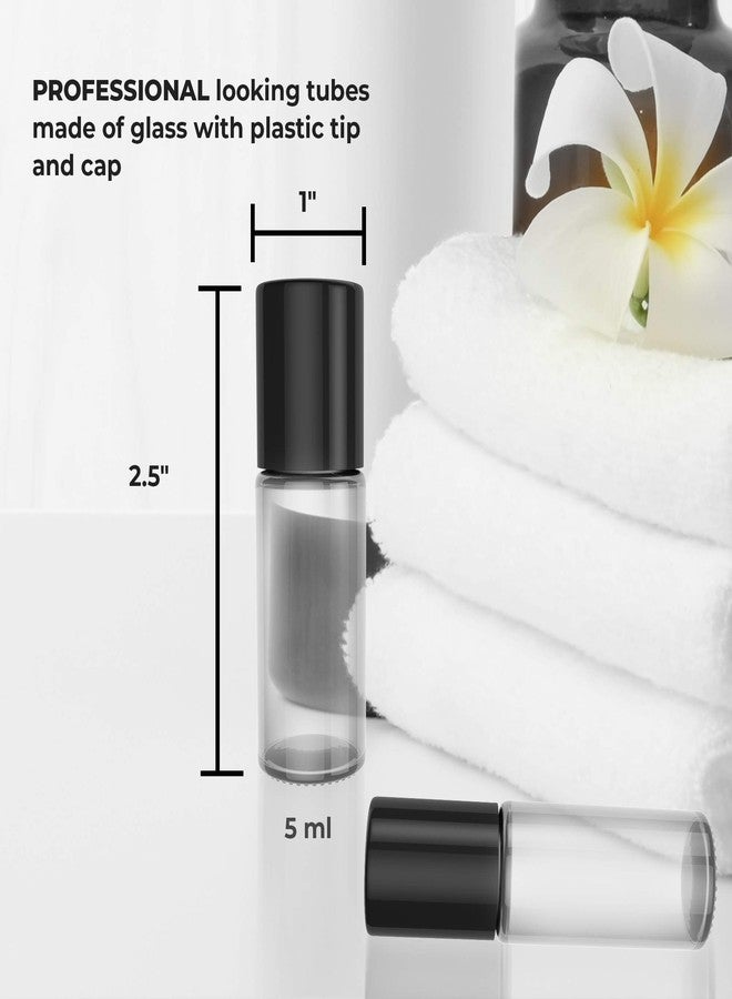 Onisavings Roll on Empty Refillable Glass Bottles - Present Your Oils in an Elegant Clear Bottle - Durable Glass Material in Affordable Price Bottles - 30 Ml Size Roller (Pack of 4) - Image 4