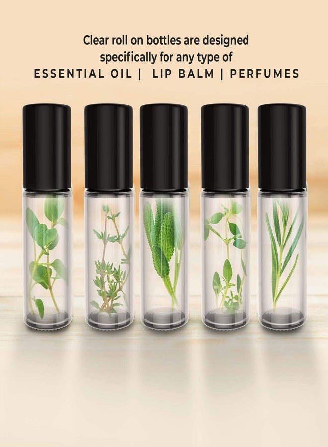 Onisavings Roll on Empty Refillable Glass Bottles - Present Your Oils in an Elegant Clear Bottle - Durable Glass Material in Affordable Price Bottles - 30 Ml Size Roller (Pack of 4) - Image 3