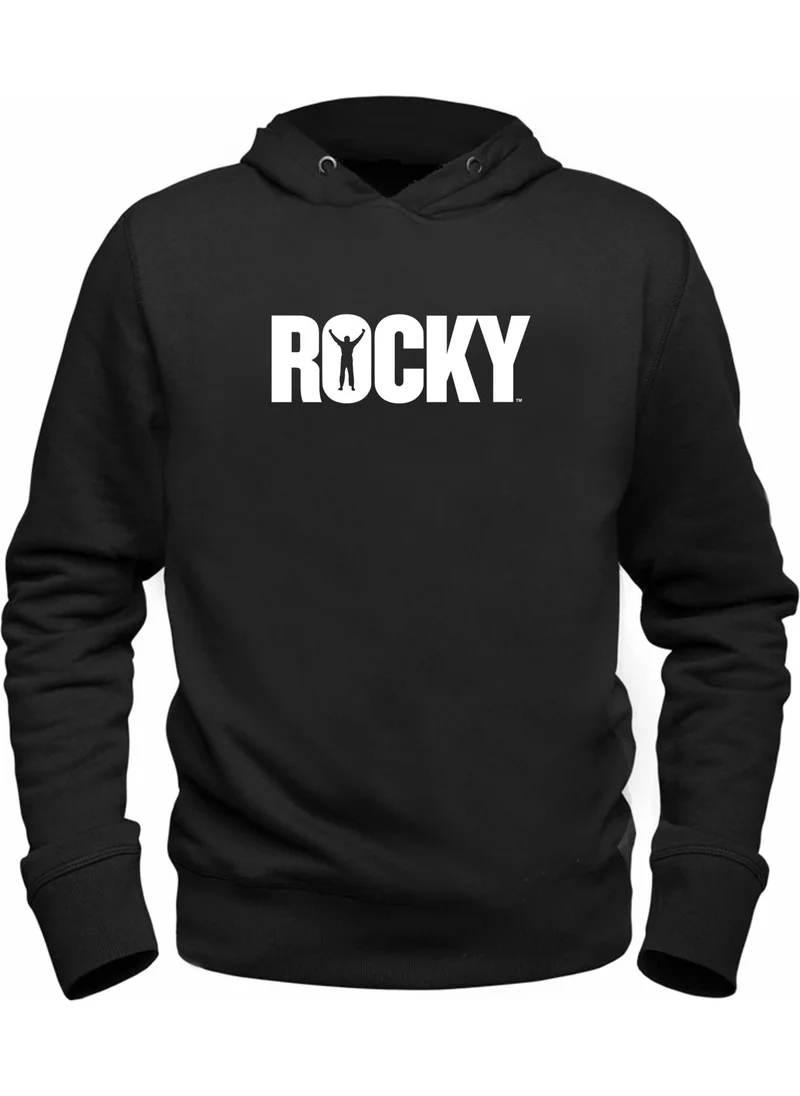 Alfa Tshirt Rocky Balboa Digital Printed Kids Black Sweatshirt