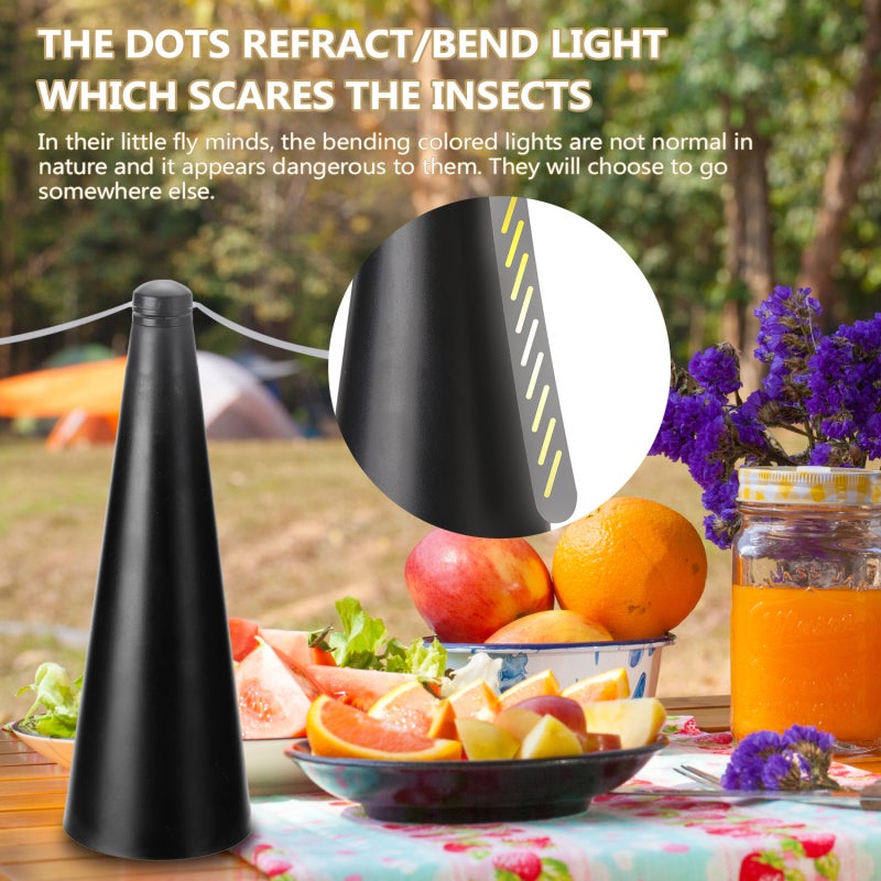 Repellent Table Fan 221x85x48cm Silver Odor-Free Fly Destroyer - Light-Weight Food Protector for Home Kitchen - Image 3