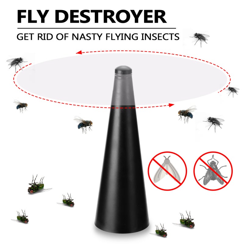 Repellent Table Fan 221x85x48cm Silver Odor-Free Fly Destroyer - Light-Weight Food Protector for Home Kitchen - Image 5