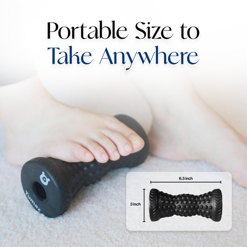Tumaz Foot Roller, Foot Roller Massager Plantar Fasciitis – Ergonomic Foot Roller Massager for Arch Pain, Trigger Points & Deep Tissue, Portable - Reflexology Tool, Plantar Fasciitis Roller - Image 4