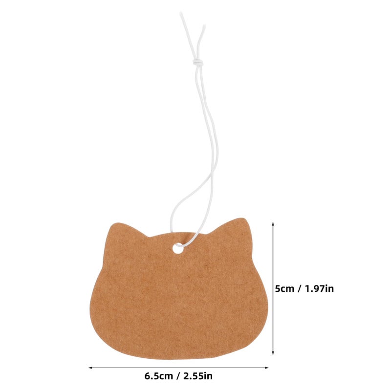 100 Pcs Kraft Paper Price Tags With Elastic String For Luggage And Clothing - Image 3