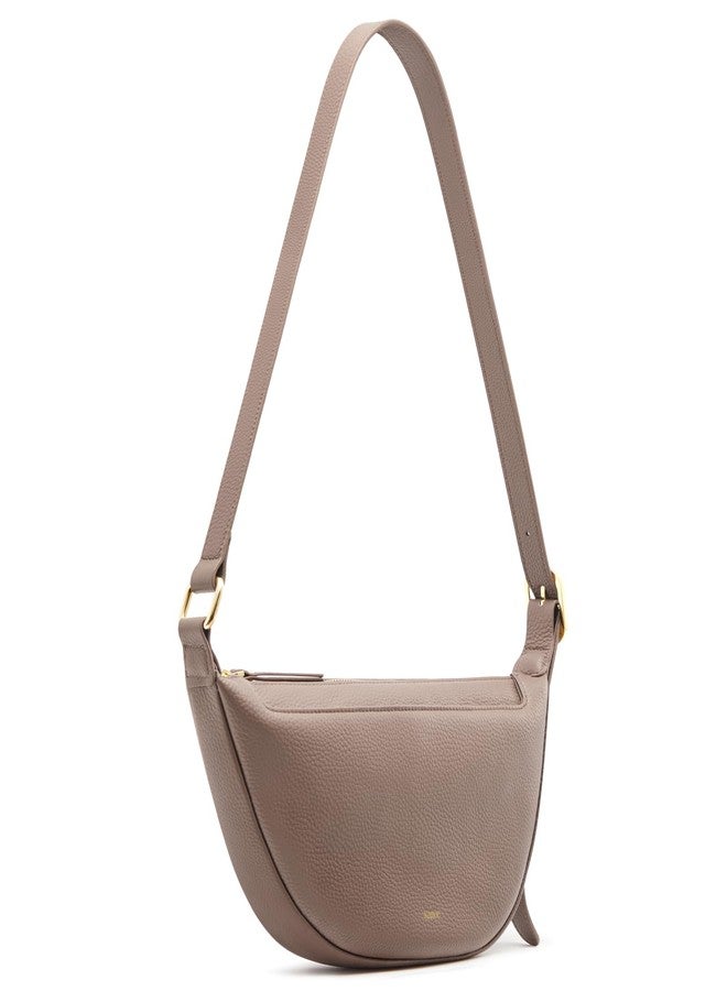 Kattee Leather Crossbody Purses for Women, Small Sling Bag, Women's Shoulder Handbags with Adjustable Strap, Khaki - Image 1
