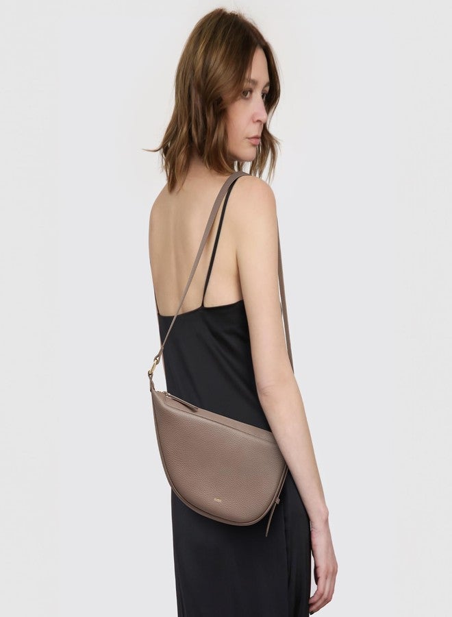 Kattee Leather Crossbody Purses for Women, Small Sling Bag, Women's Shoulder Handbags with Adjustable Strap, Khaki - Image 2