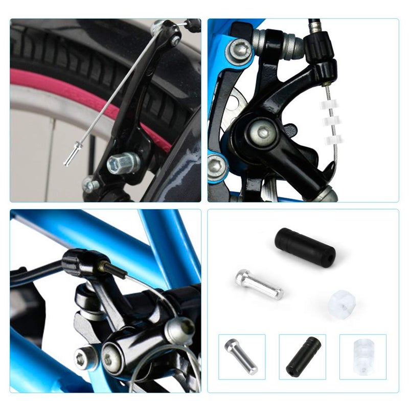 Hapleby 10PCS Premium Bike Shift Cable, Professional Bicycle Shift Wire Kit for Mountain and Road Bicycle, for Free 5 O-Rings, 10 End Ferrules and 20 End Caps - Image 3