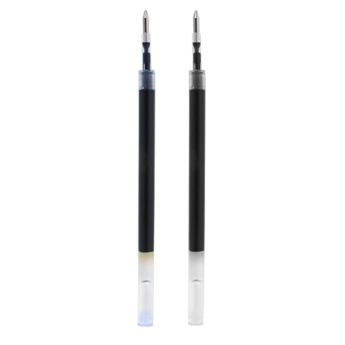 TUL® Fine Writing Solid Metal Barrel Retractable Gel Pen with 2 Refills, Medium Point, 0.7 mm, Rose Gold Barrel, Black/Blue Ink - Image 3