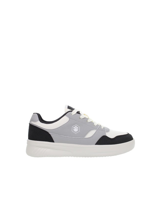 Lumberjack Women's Profile Casual Sneaker - Grey Black & White Mesh - Lightweight Comfort Walking Shoe - Image 1
