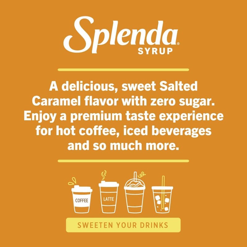 Splenda Coffee Syrup, Salted Caramel Flavor, Sugar Free Liquid Syrup for Drinks, 750 ml Bottle - Image 5