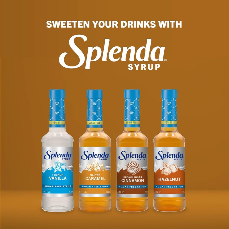 Splenda Coffee Syrup, Salted Caramel Flavor, Sugar Free Liquid Syrup for Drinks, 750 ml Bottle - Image 4