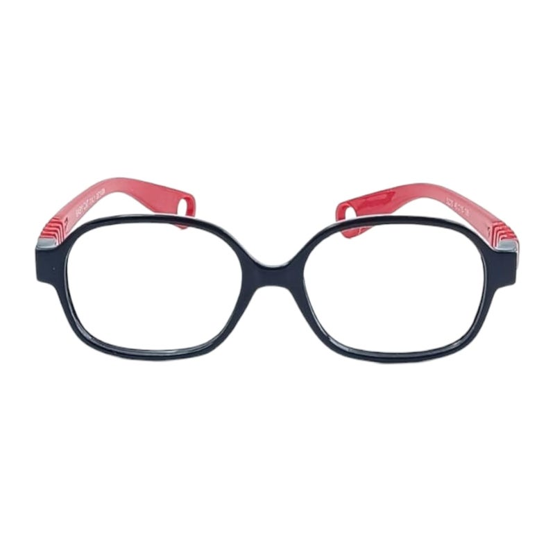 Redex Stylish Full Rim Black Color Rectangle Shape Flexible & Unbreakable Eyeglasses for Kids - Image 1
