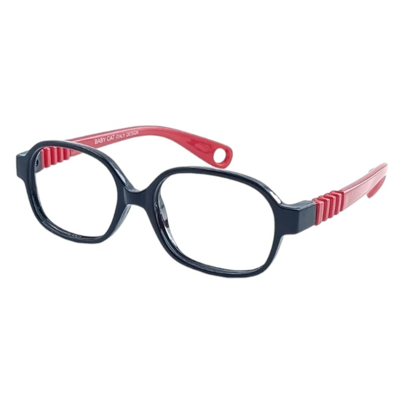 Redex Stylish Full Rim Black Color Rectangle Shape Flexible & Unbreakable Eyeglasses for Kids - Image 4