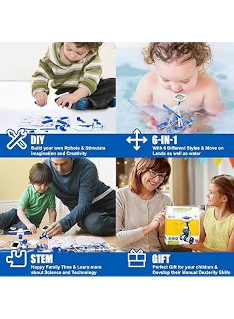 Huitich 6-in-1 Solar Powered Robot Kit – Blue - Image 2