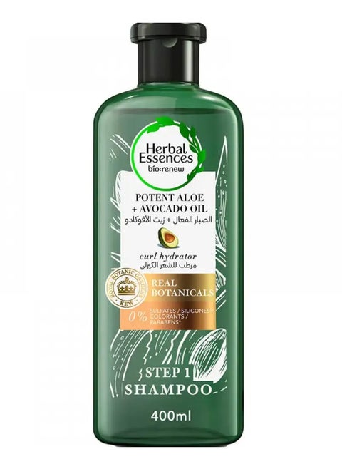 Potent Aloe avocado oil hair shampoo for and hydrate curls 400 ml