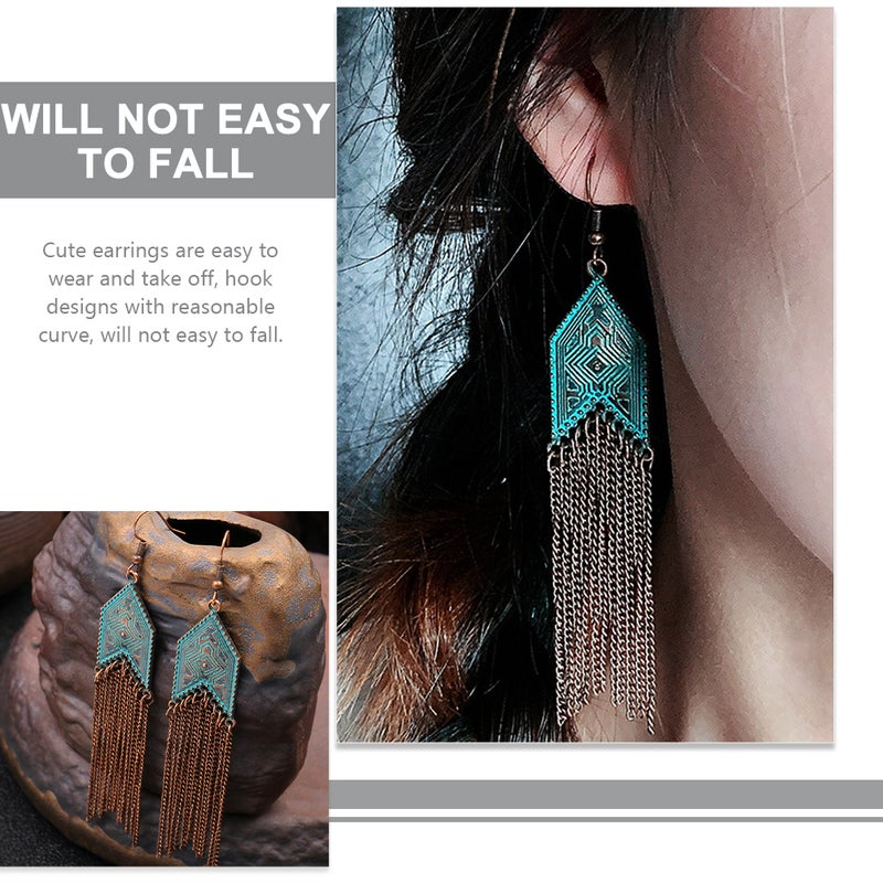 Ladies Dangle Earrings Alloy Material for Anniversary 1 Pair - Image 3