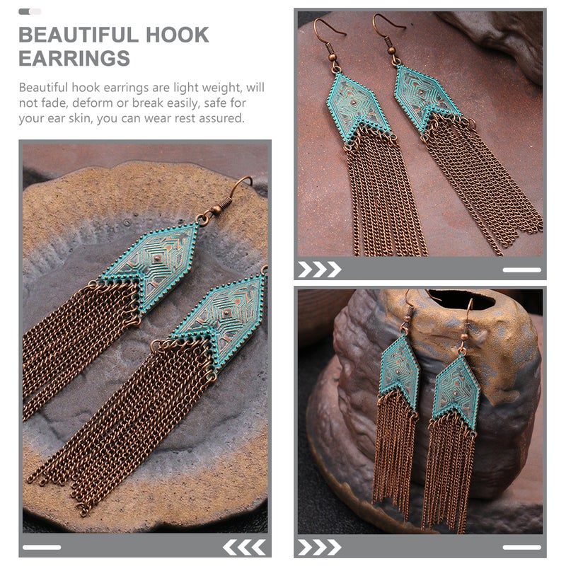 Ladies Dangle Earrings Alloy Material for Anniversary 1 Pair - Image 4