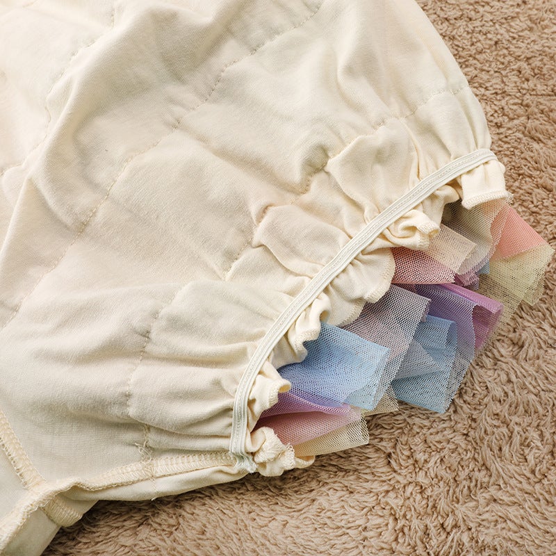New Girls' Colorful Tutu Pants Baby Fart Pants Mesh Puffy Skirt Princess Shorts Flower Bun Pants Pp Pants - Image 4