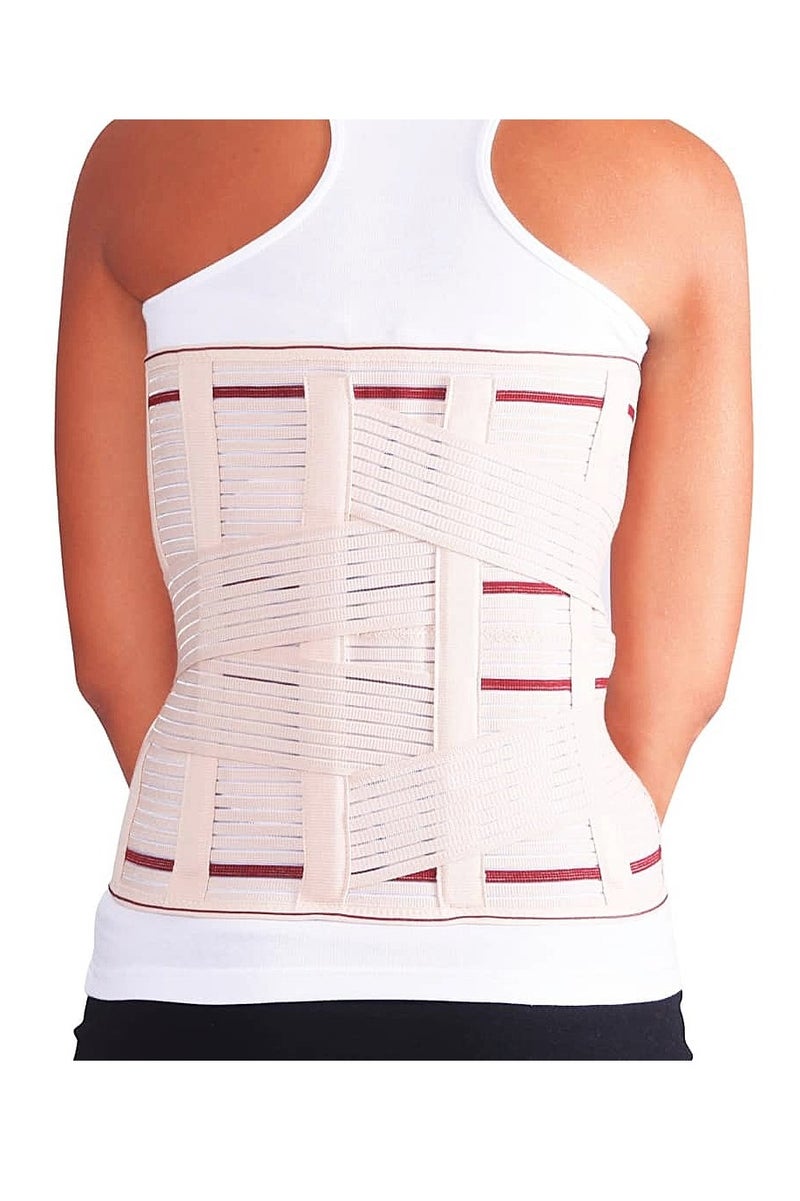 كيس مشد طبي متخصص للفقرات القطنية والعجزية بارتفاع 26 سم - يدعم العمود الفقري بعد العمليات الجراحية ويعالج الانزلاق الغضروفي والفقاري مع تقوية العضلات بواسطة جبائر بلاستيكية وفولاذية,تصميم مرن - Image 2