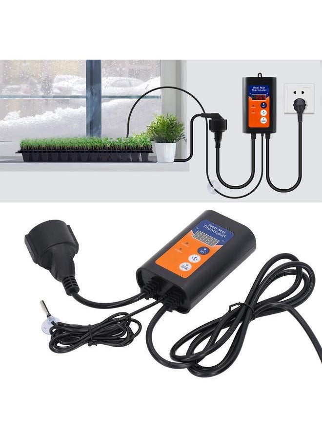 Arabest - Heat Mat Thermostat LED 1000W Fahrenheit Celsius Switchable Digital Temperature Controller For Seed Germination EU Plug 230V - Image 1
