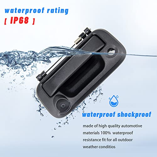 FEXON Rear View Backup Tailgate Handle and Reverse Parking Camera Compatible with Ford F150 2005-2014 F250 F350 F450 F550 2008-2016 - Image 4