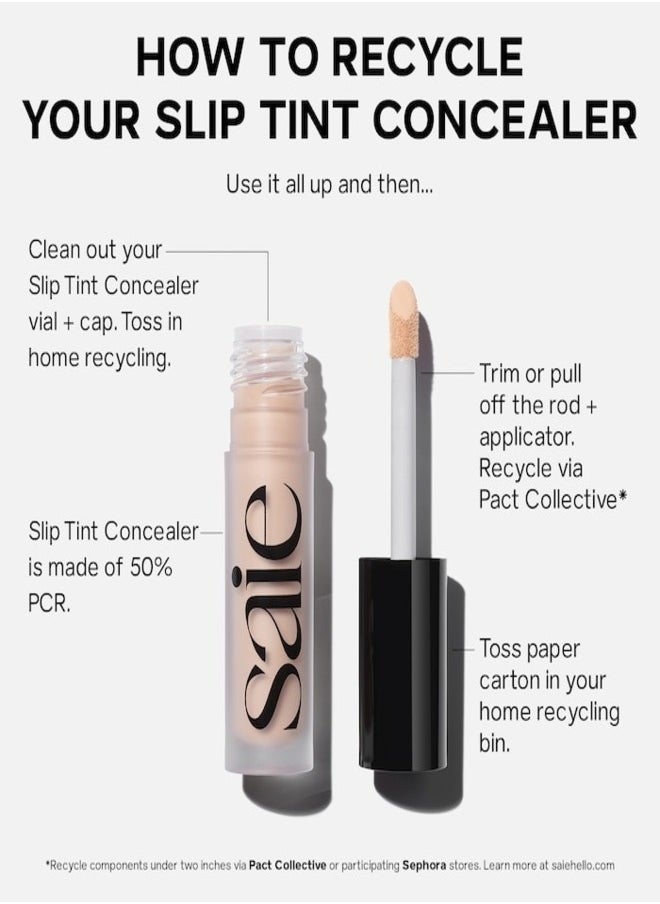 Saie - Saie  Slip Tint Total Radiant Concealer with Niacinamide , 4 - light with warm undertones 5ml - Brightening & Hydrating Finish - Image 1