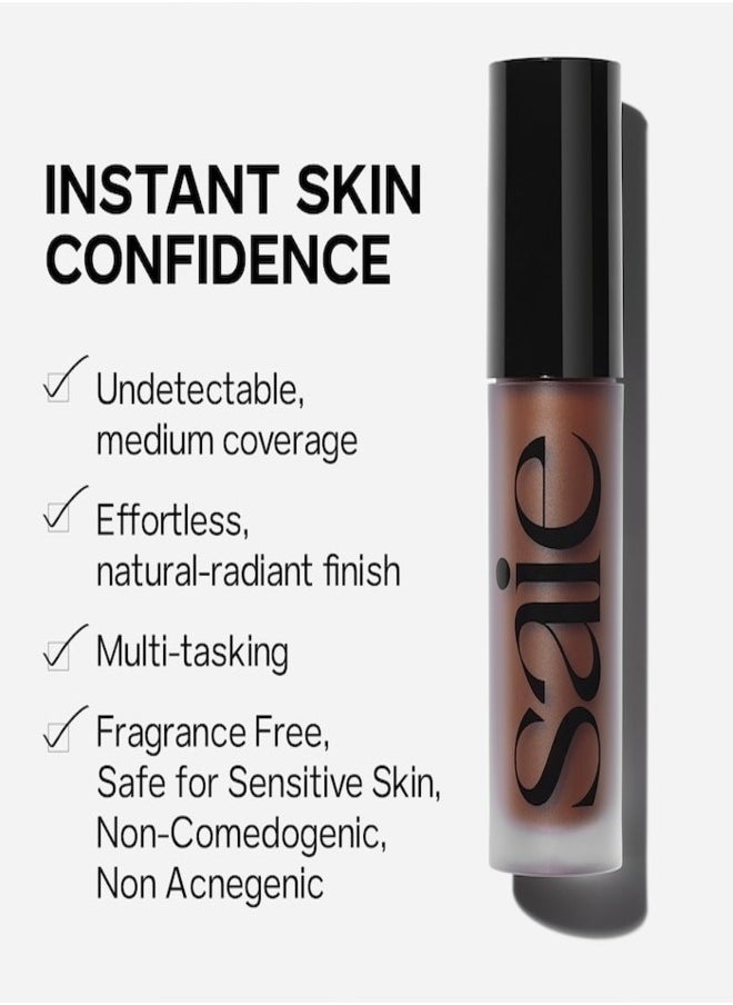 Saie - Saie  Slip Tint Total Radiant Concealer with Niacinamide , 4 - light with warm undertones 5ml - Brightening & Hydrating Finish - Image 1