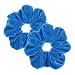 PIDOUDOU 2 Pcs Blue Color Large Size Scrunchies for Women Hair Elastic Bands - Image 2
