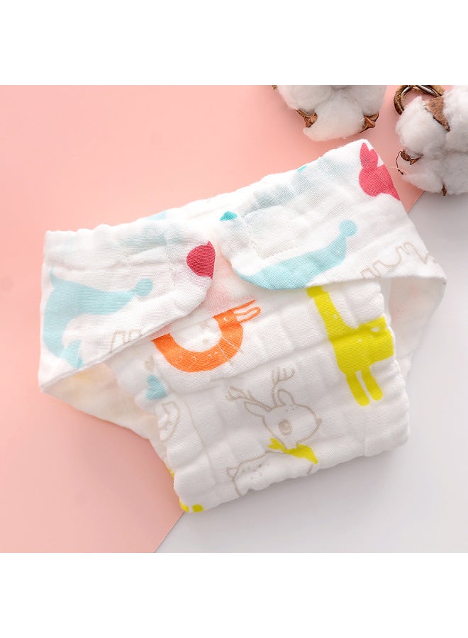 حفاضات الشاش القطنية القابلة للغسل - حفاضات أطفال حديثي الولادة - سراويل حفاضات للأطفال بسحب البول - بذور الخردل - صيفي