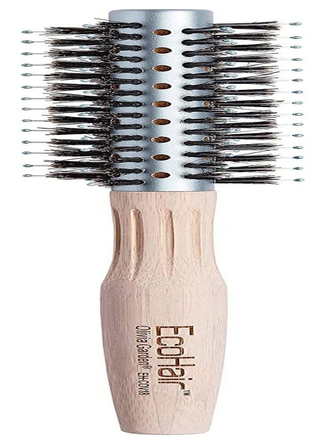 Olivia Garden EcoHair Combo Vent Round Bamboo Hair Brush EH-COV18 (2 1/8") - Image 1