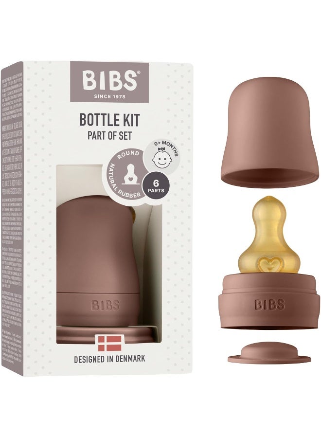 BIBS Baby Bottle Kit | BPA Free Natural Rubber | Made in Denmark | Woodchuck - Image 1