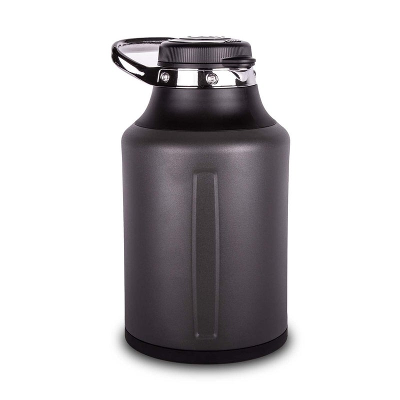 GrowlerWerks Element Stainless Steel Growler – Double-Wall Vacuum-Insulated for Cold Beverages All Day – Beer, Seltzer, Hydro, Coffee – Easy Pour Spout, Twist Lock Cap, and To Go Carry Handle, 64 oz - Image 1