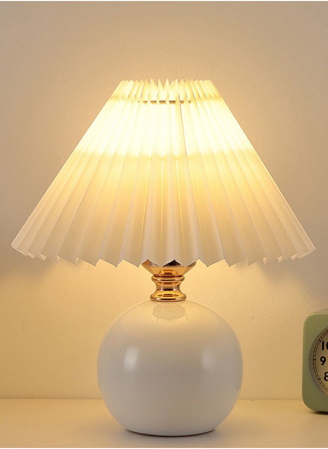 DUNISO Night LED Table Lamp, Simple Modern Table Lamp with White Lampshade, USB Adjustment Switch Table Lamp for Bedroom Living Room Kids Room Dormitory  - Image 1