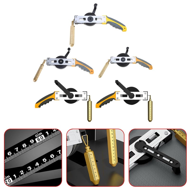 High Accuracy Oil Tank Gauging Tapes Carbon Steel Oil Gauging Tape 5/10 / 15/20 / 30M Measuring Ruler with Brass PlumbBob Stainless Steel Tape - Image 2