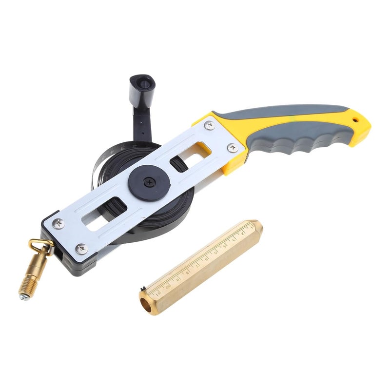 High Accuracy Oil Tank Gauging Tapes Carbon Steel Oil Gauging Tape 5/10 / 15/20 / 30M Measuring Ruler with Brass PlumbBob Stainless Steel Tape - Image 4